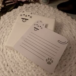 Cat memo Sticky note holder and sticky notes new